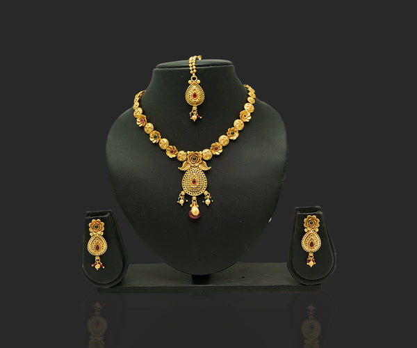 Aurora Luxe Ensemble Gold plated Jewellery Set