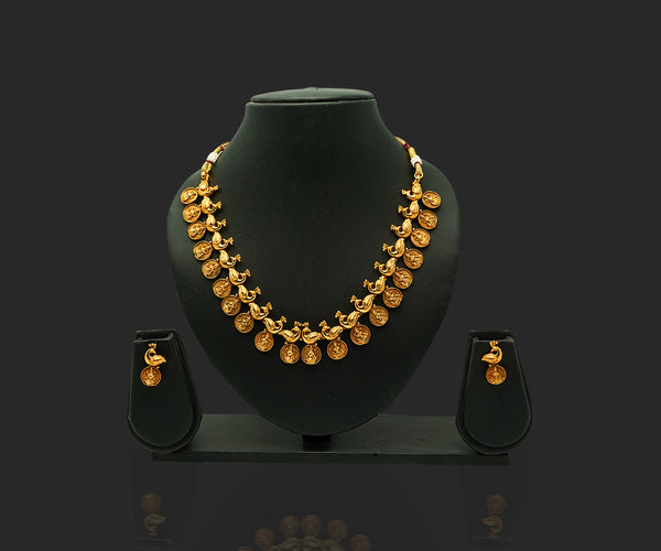 Ethereal Elegance Ensemble Gold plated Temple Set