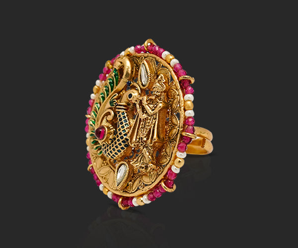 Ethereal Sanctum Lord Krishna Ring