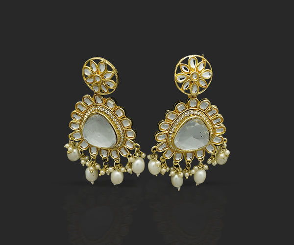 Gilded Ivory Pearl Jhumka