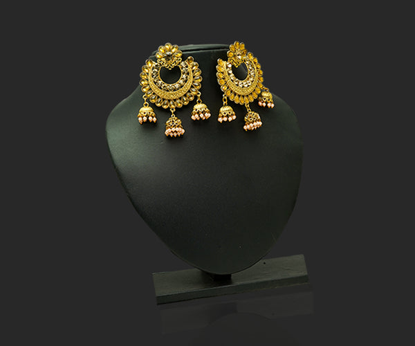 Golden Crescents Jhumka