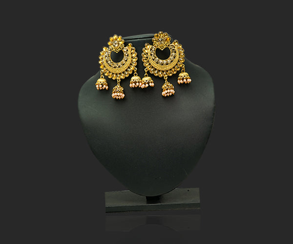 Golden Crescents Jhumka